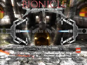 Bionicle Heroes screen shot title